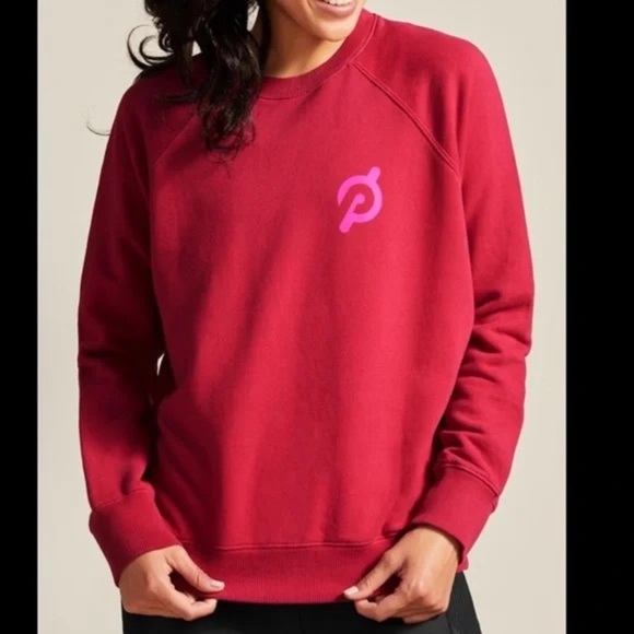 Spiritual Gangster x Peloton Hot Pink Pullover Crewneck Sweatshirt Womens Size M - Picture 1 of 9